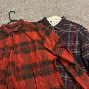 2 LuLu Lemon Flannel shirts.
